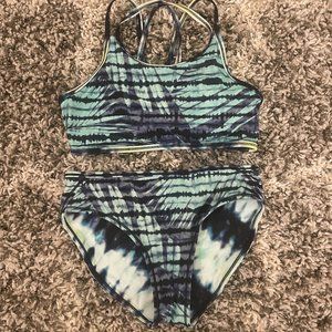 Athleta Girl Reversible Bikini Bottom and Top - Size 12